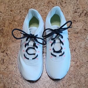 Nike Women's Legend Essential 2 Summit Shoes White/Black/Yellow Size 9.5